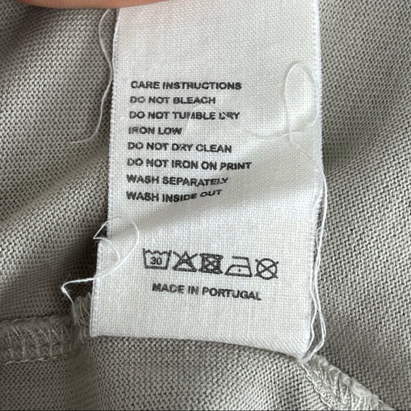 Pangaia Seaweed Fiber Long Sleeve Crop Tee Stone - Picture 9 of 9